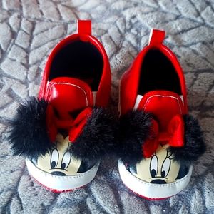New Disney Minnie Mouse Baby Girl shoes 6-9 months